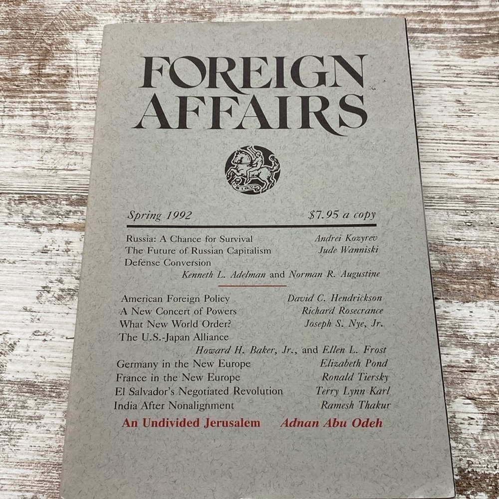 Foreign Affairs Spring 1992 Vol. 71 No. 2 Vintage International Relations